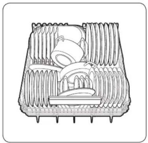 SAMSUNG DW60A8050UB - Panier inférieur - 1