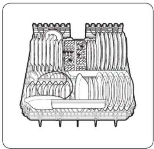 SAMSUNG DW60A8050U1 - Lower rack - 2