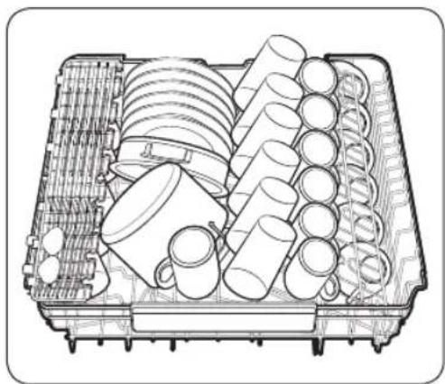 SAMSUNG DW60A8050U1 - Bandeja superior - 1