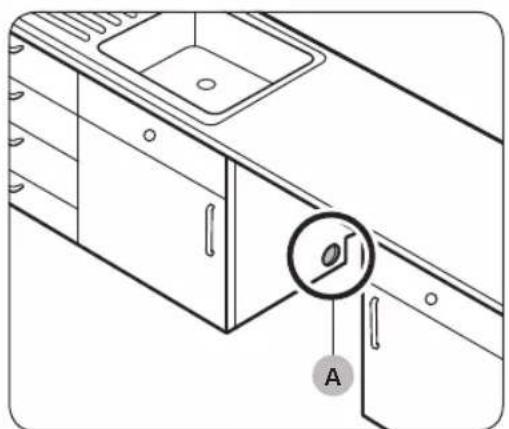 SAMSUNG DW60A8050FB - Instalación bajo la linea de la luz. - 1