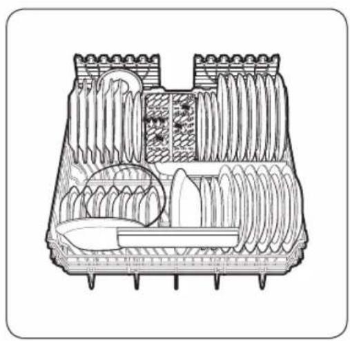 SAMSUNG DW60A8050FB - Lower rack - 2