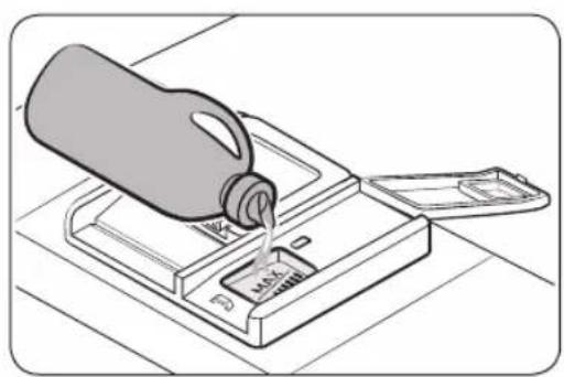 SAMSUNG DW60A8050FB - Filling the rinse aid - 2