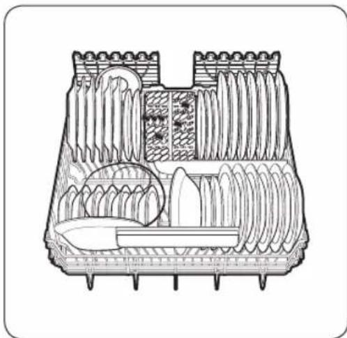SAMSUNG DW60A8050FB - Dolny kosz - 2