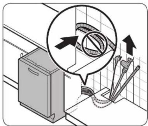 SAMSUNG DW60A8050FB - STEP 4 Arrange the hoses - 3