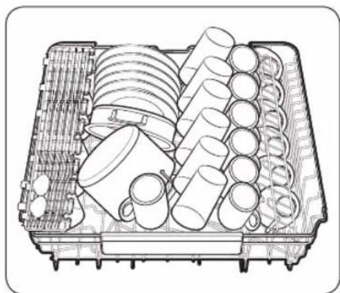 SAMSUNG DW60A8050FB - Panier supérieur - 2