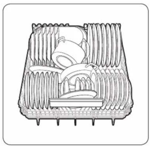 SAMSUNG DW60A8050FB - Lower rack - 1