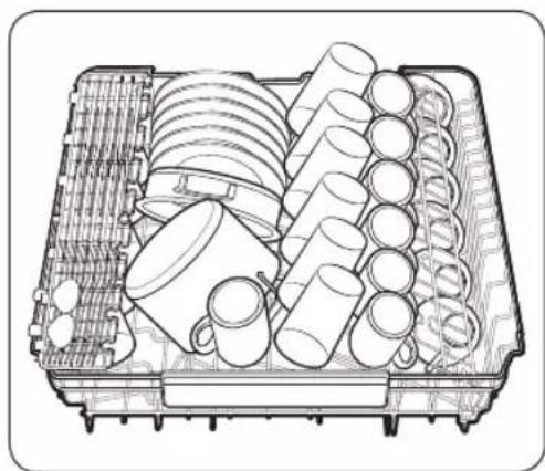 SAMSUNG DW60A8050FB - Gorny kosz - 2