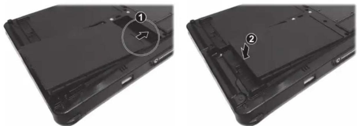 Getac F110 G6 - Installation des batteries - 1