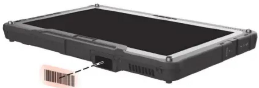 Getac F110 G6 - Utiliser le scanner de code-barres (optionnel) - 1