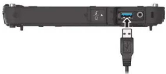 Getac F110 G6 - Connecter un périphérique USB - 1