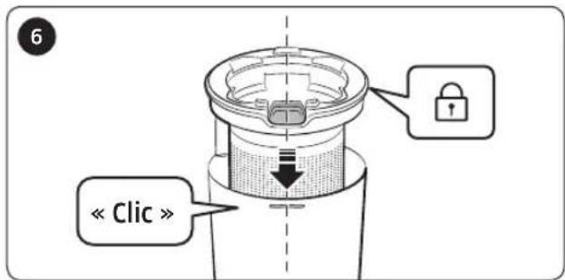 SAMSUNG Jet 90 elite - Vider et nettoyer le réservoir de poussière - 7
