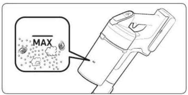 SAMSUNG Jet 90 elite - Wanner u de stofopvangbak moet legen - 1