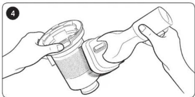 SAMSUNG Jet 90 elite - Leeren und Reinigen des Staubbehalters - 6