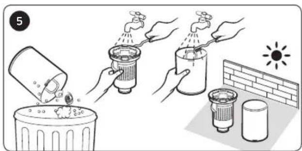 SAMSUNG Jet 90 elite - Leeren und Reinigen des Staubbehalters - 4