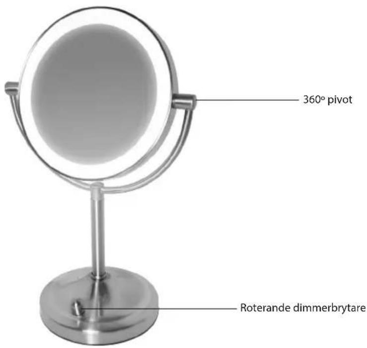 HOMEDICS MIR8150EU - FUNKTIONER FÜR ILLUMINATED BEAUTY MIRROR - 1