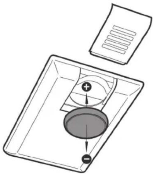 Etherma Solamagic SMD22000ARCT - Käsilähettimen pariston vaihtaminen: - 1