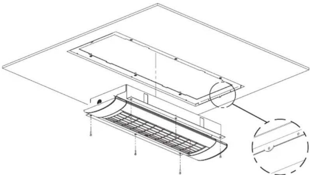 Etherma Solamagic SMS1PLUS1400SW - Step 2: Mounting the heater in the installation space - 1