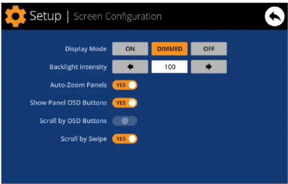 Ecler WPNETTOUCH - Menu de configuration d'écran (screen configuration) - 1