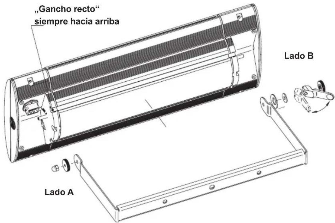 Etherma Solamagic SMS1PLUS2000W - Montaje radiador de calor con estribo - 2