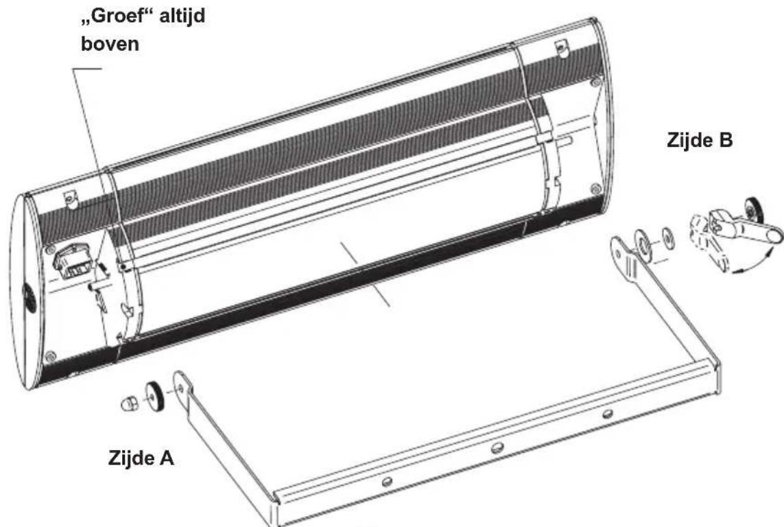 Etherma Solamagic SMD32000DNA - Montage warmtestraler met beugel - 1