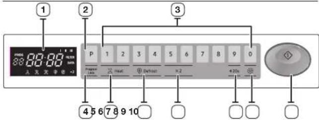 SAMSUNG MJ26A6093AT - CONTROL PANEL - 1