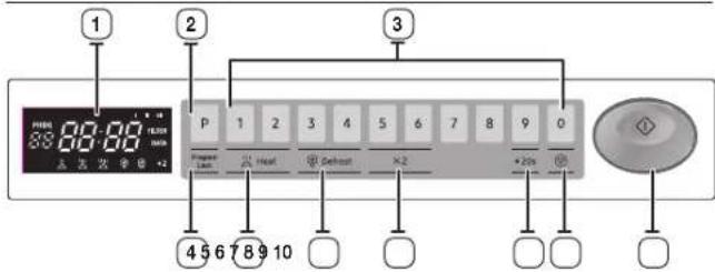 SAMSUNG MJ26A6093AT - BETJENINGSPANEL - 1