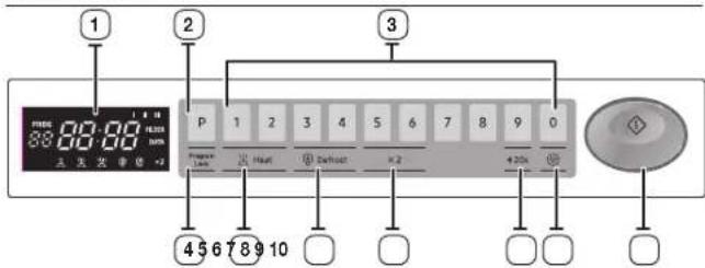 SAMSUNG MJ26A6093AT - BEDIENFELD - 1