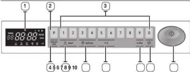 SAMSUNG MJ26A6093AT - OVLADACI PANEL - 1