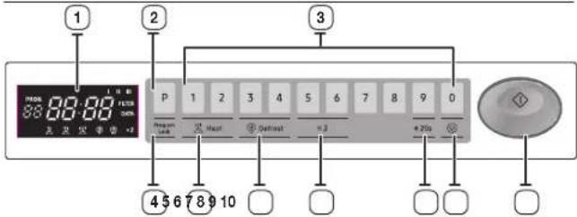 SAMSUNG MJ26A6093AT - PANEL DE CONTROL - 1