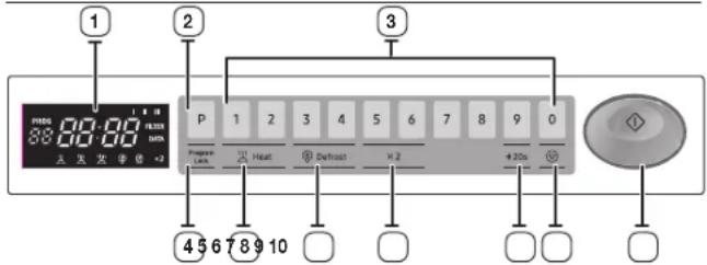 SAMSUNG MJ26A6093AT - PANNELLO DI CONTROLLO - 1
