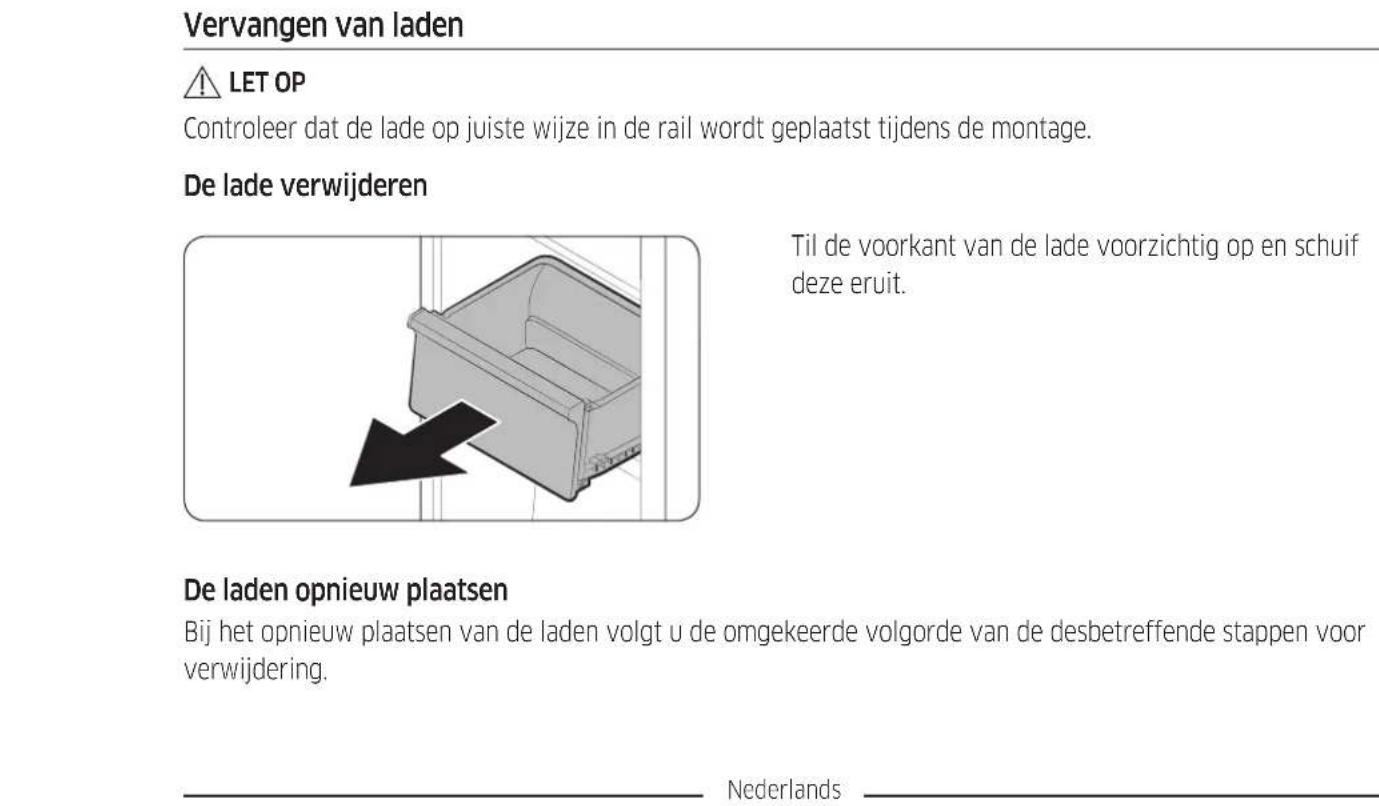SAMSUNG RB38A7B5C12 - De laden opniewu plaatsen - 1