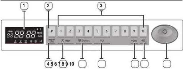 SAMSUNG MJ26A6053AT - OVLÁDACÍ PANEL - 1