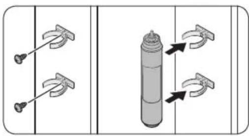 SAMSUNG RH68B8841S9 - To mount the water filter into place - 1
