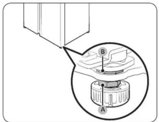 SAMSUNG RH68B8841S9 - PASSAGGIO 5 Regolare l'altezza della porta così come lo spazio tra il frigorifero e il freezer - 1