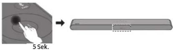 SAMSUNG SWAW510 - Prüfen, ob die LINK-LED dauerhaft blau leuchtet (Verbindung abgeschlossen) - 2