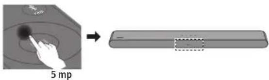 SAMSUNG SWAW510 - Végezze el az „ID SET“ konfigurálását a Soundbar távirányítójával - 1