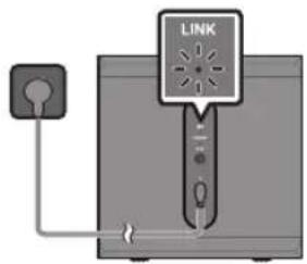 SAMSUNG SWAW510 - Проверете дали LED индикаторът за LINK свети постоянно в синьо (връзката е осъществена) - 1