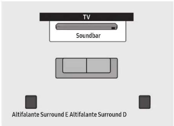 SAMSUNG HWQ935B - Modo de Altifalante Surround (apenas modelos HW-Q930B, HW-Q935B) - 1