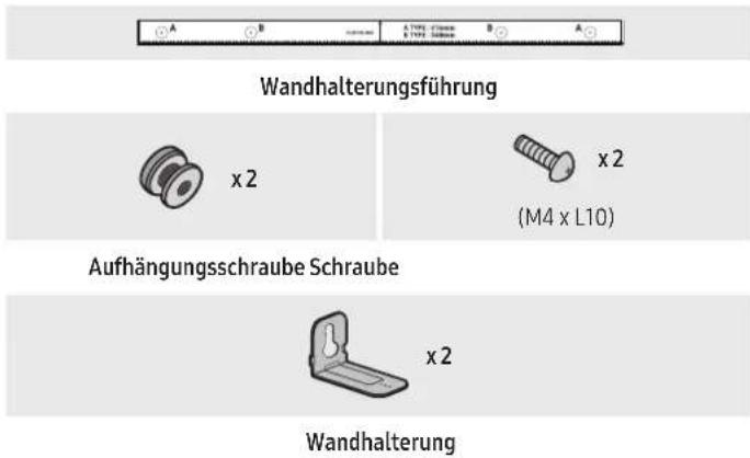 SAMSUNG HWQ935B - Komponenten der Wandhalterung - 1