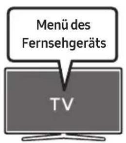 Menü des Fernsehgeräts TV