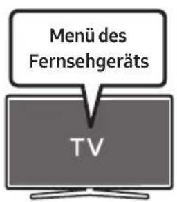 Menü des Fernsehgeräts TV