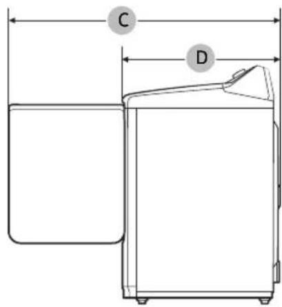 SAMSUNG DVE52B7650V - Installation requirements - 2