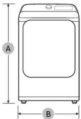 SAMSUNG DVE52B7650V - Installation requirements - 1