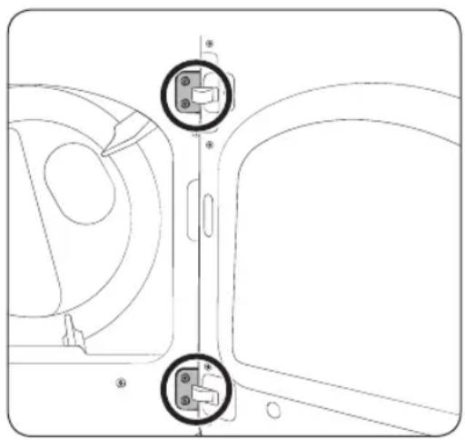 SAMSUNG DVE52B7650V - Changement du sens d'ouverture du hublot - 1