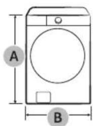 SAMSUNG WF46BB6700AD - Dimensions - 1