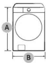 SAMSUNG WF46BG6500AV - Dimensions - 1