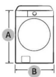 SAMSUNG WF46BG6500AV - Dimensions - 1