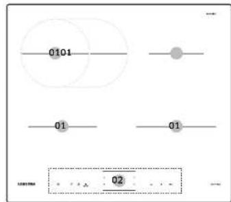 SAMSUNG NZ64B4016FK - Kochzonen - 2