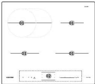 SAMSUNG NZ64B4016FK - Zonat e gatimit - 1