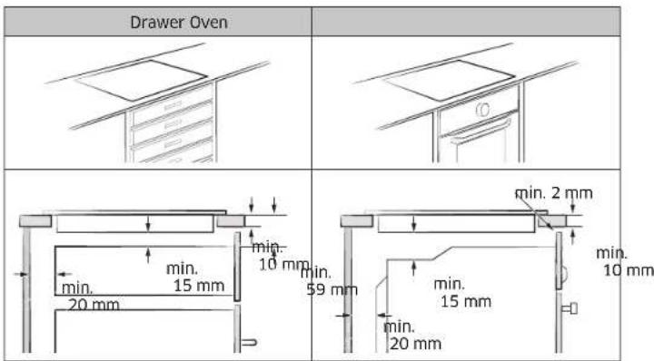SAMSUNG NZ64B4016FK - Installing the hob - 3